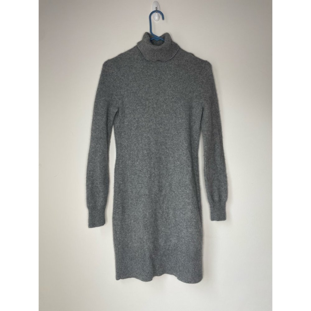 Michael Kors Grey Turtleneck Sweater Dress